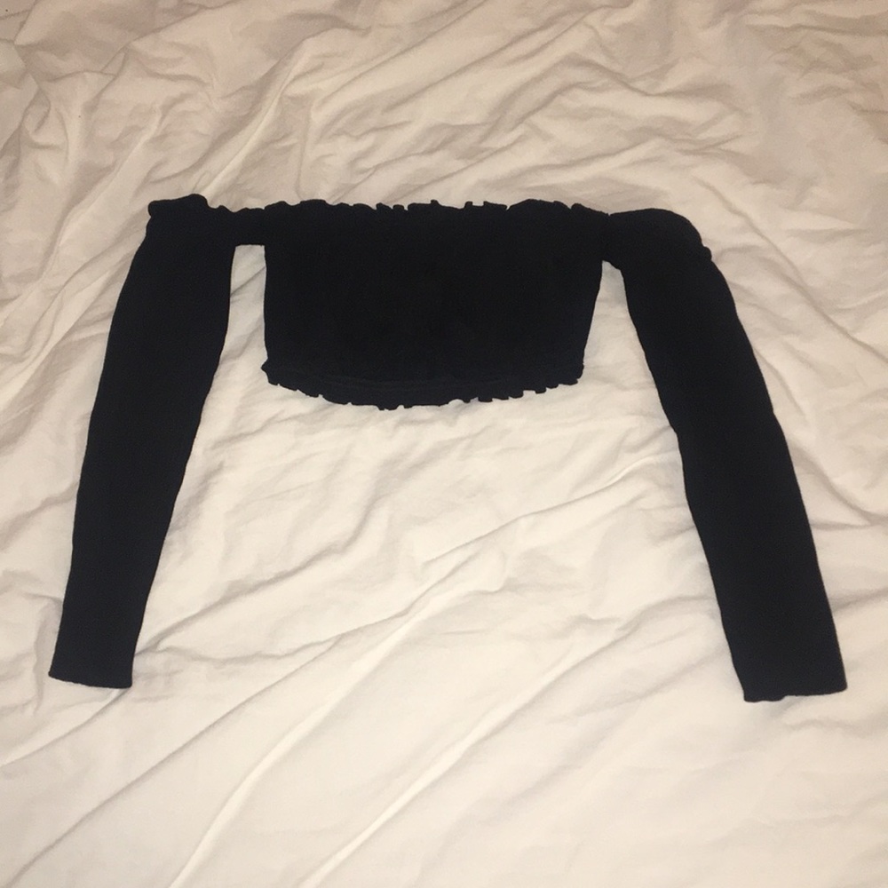 Zaful Long Sleeved Crop Top